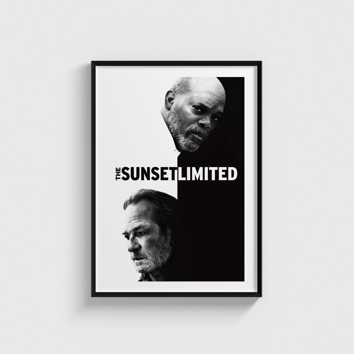 The Sunset Limited film posteri, siyah çerçeveli tablo