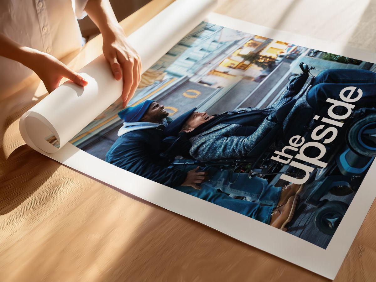The Upside (2019) Film Posteri, rulo yapılmış çerçevesiz poster