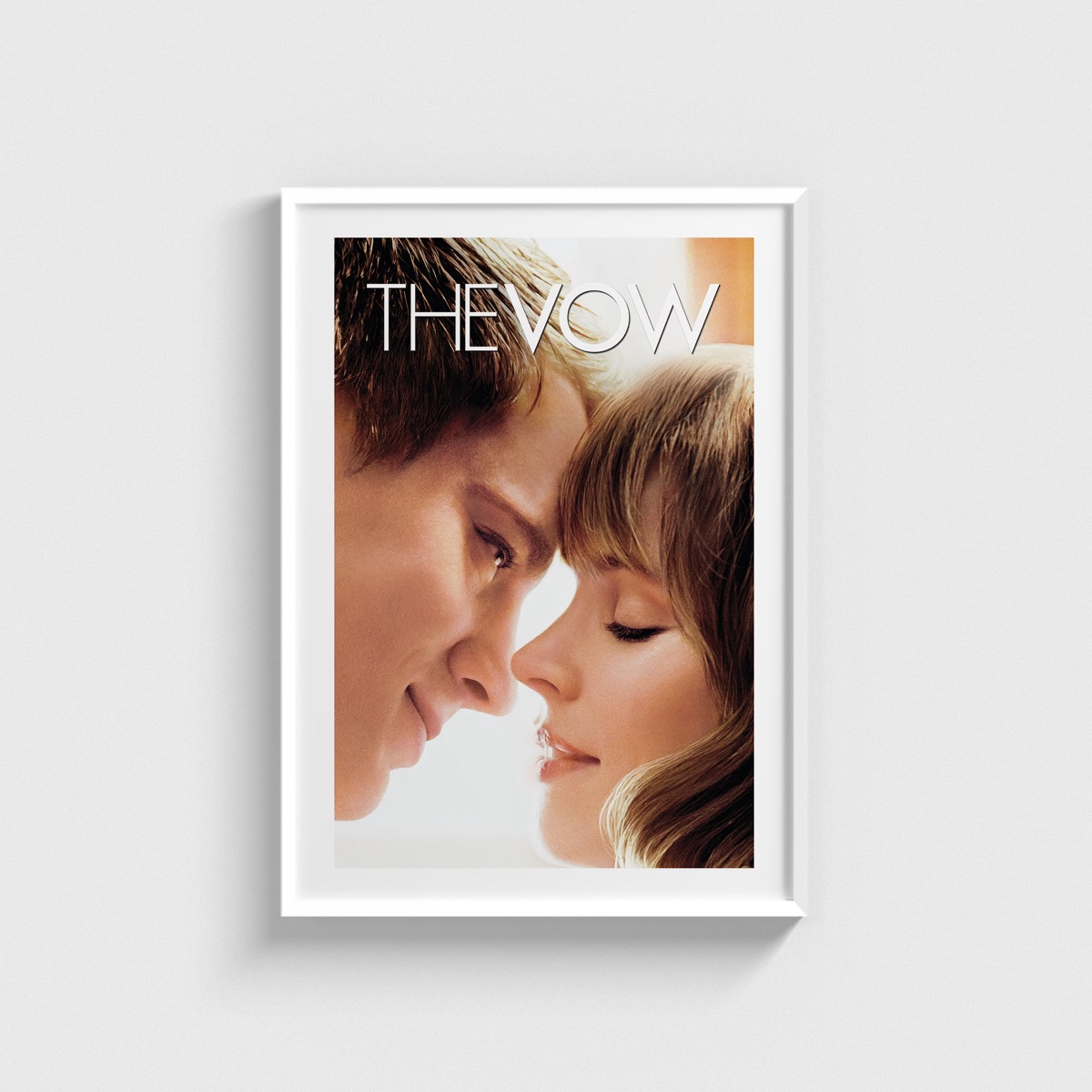 The Vow film posteri, beyaz çerçeveli tablo