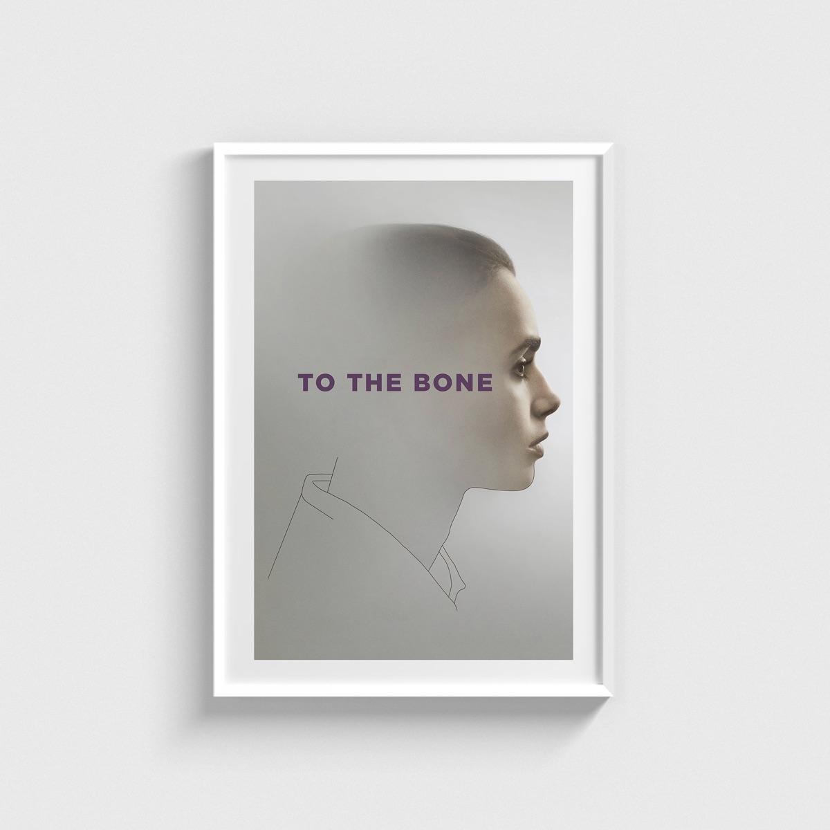To the Bone film posteri, beyaz çerçeveli tablo