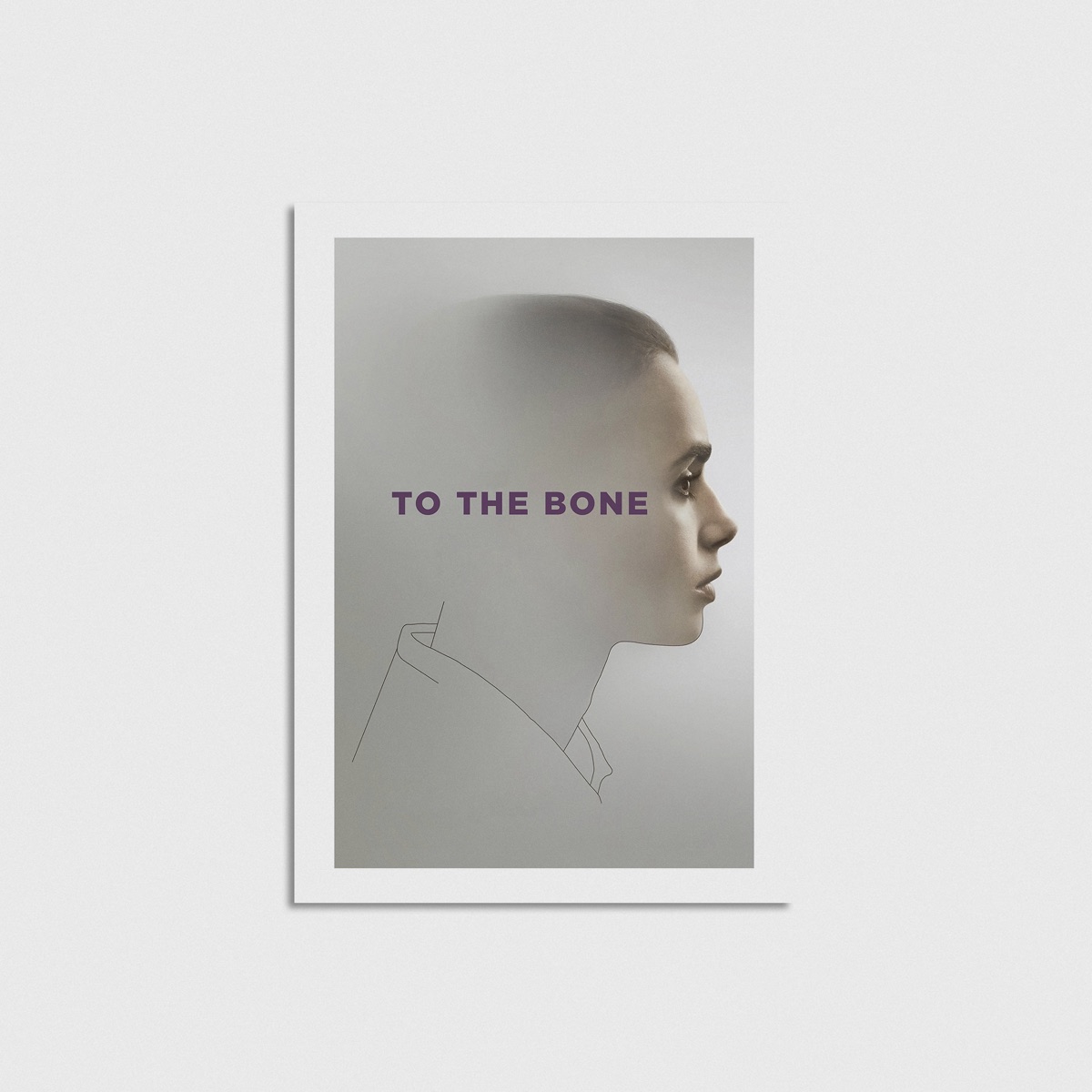 To the Bone film posteri, çerçevesiz poster