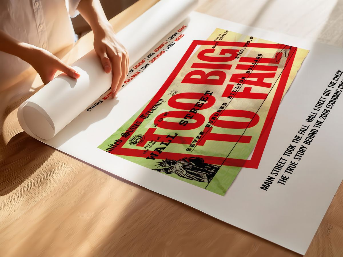 Too Big to Fail (2011) Film Posteri, rulo yapılmış çerçevesiz poster