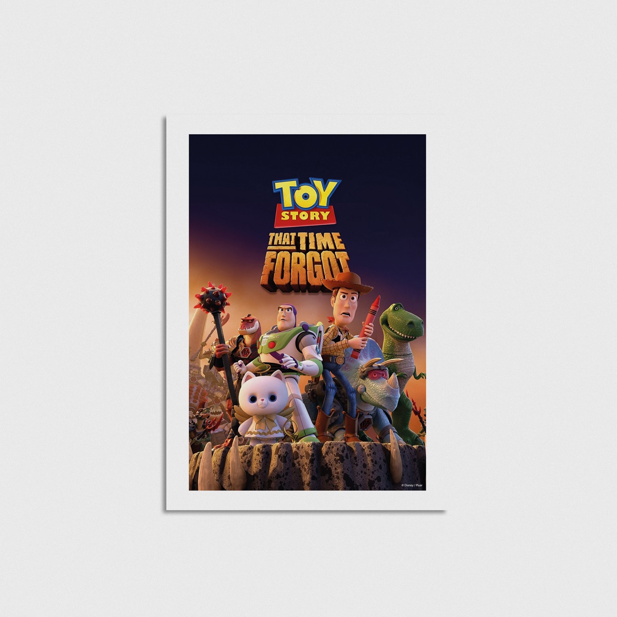 Toy Story That Time Forgot film posteri, çerçevesiz poster