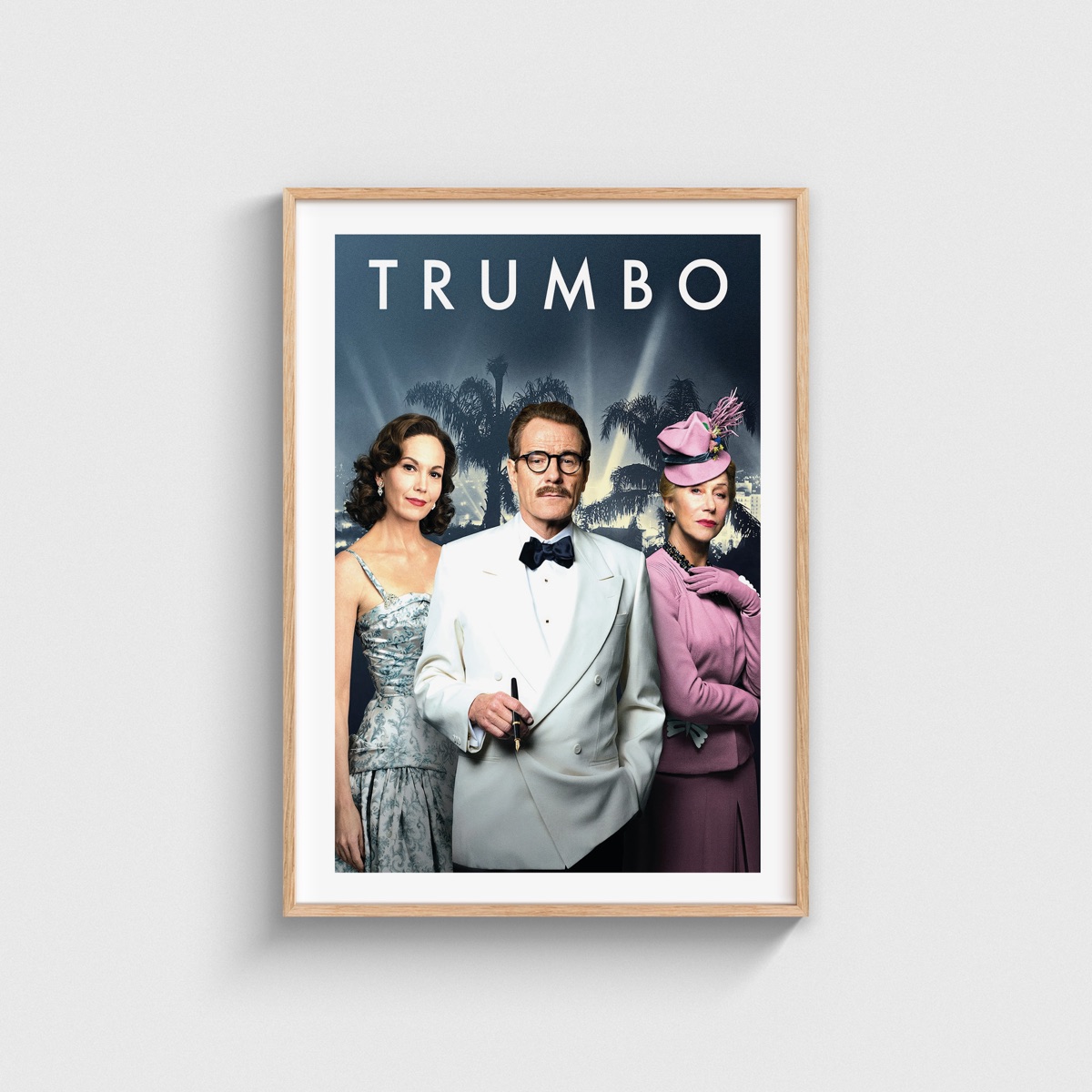 Trumbo film posteri, ahşap çerçeveli tablo