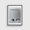 Twinsters film posteri, siyah çerçeveli tablo