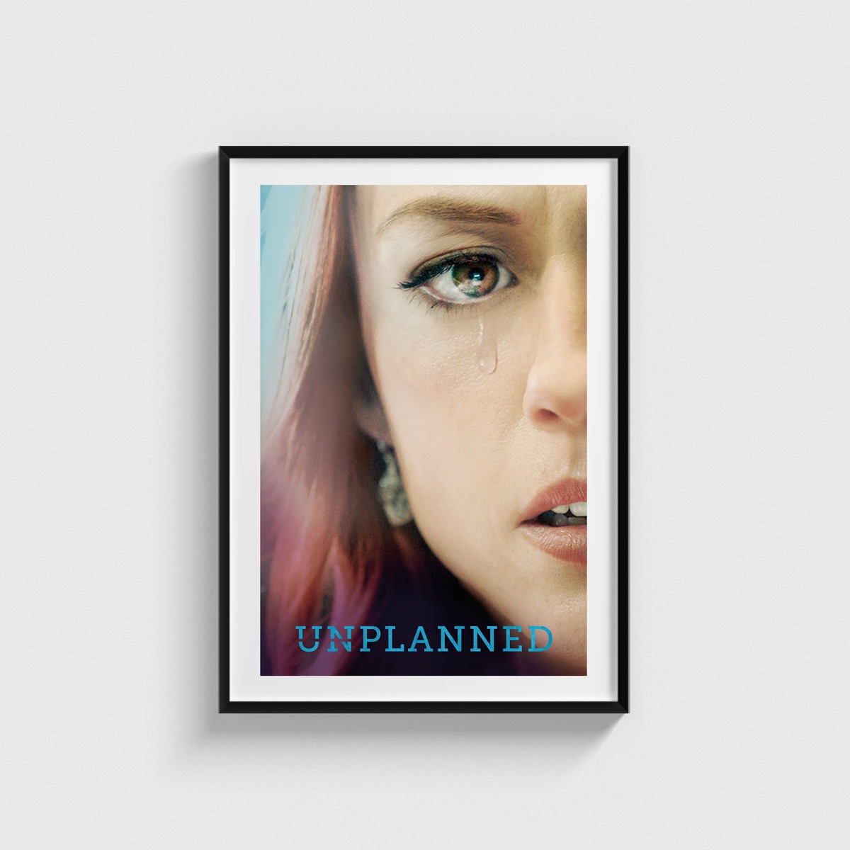 Unplanned film posteri, siyah çerçeveli tablo