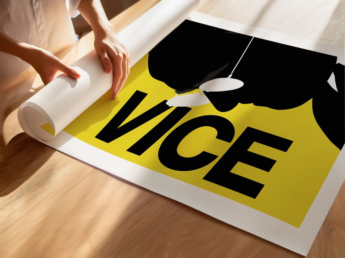Vice (2018) Film Posteri, rulo yapılmış çerçevesiz poster