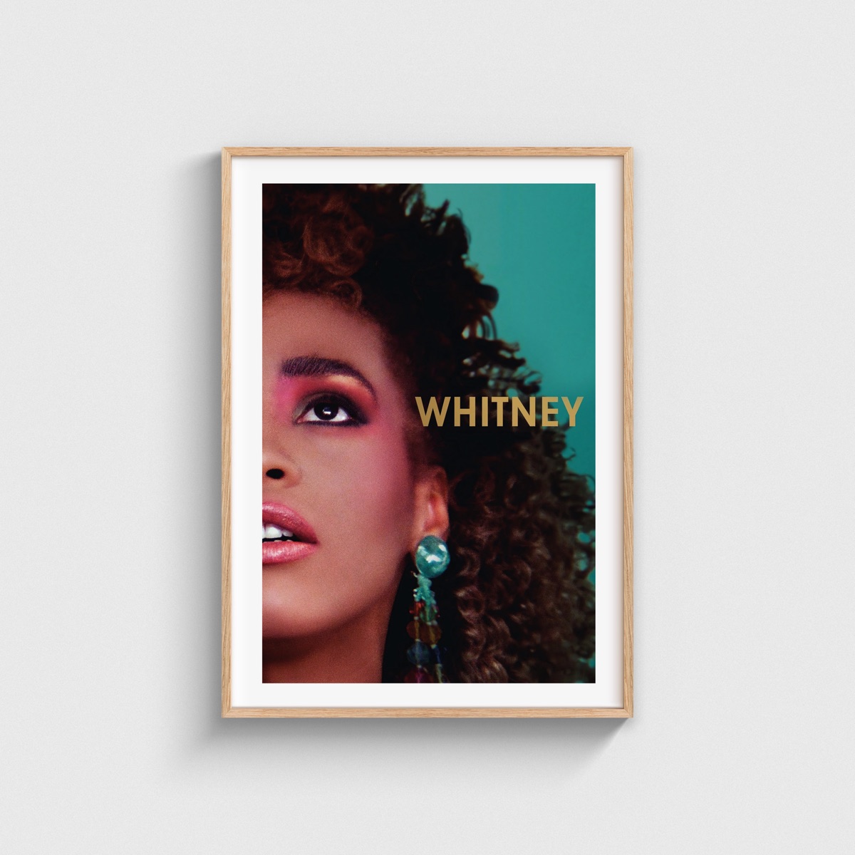 Whitney film posteri, ahşap çerçeveli tablo
