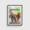 Wonder film posteri, siyah çerçeveli tablo