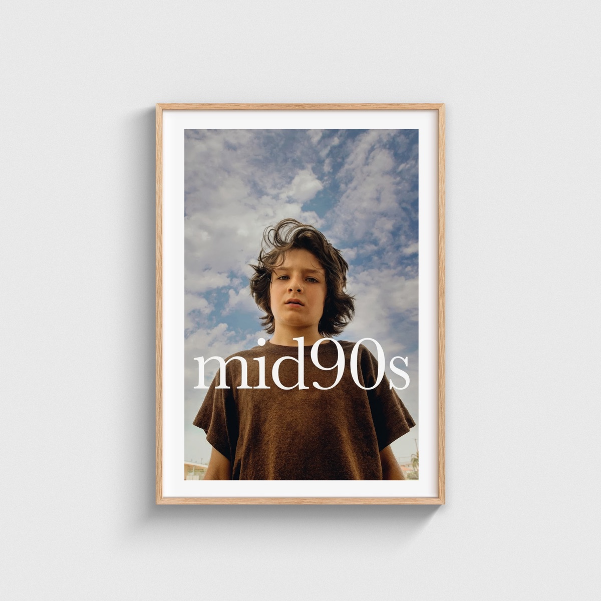 Mid90S film posteri, ahşap çerçeveli tablo