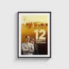 12 Mighty Orphans film posteri, siyah çerçeveli tablo