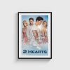 2 Hearts film posteri, siyah çerçeveli tablo