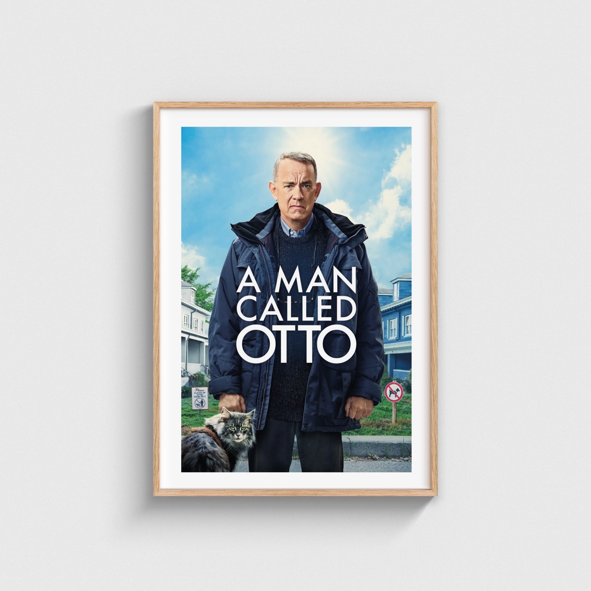 A Man Called Otto film posteri, ahşap çerçeveli tablo