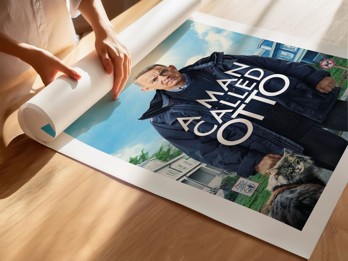 A Man Called Otto (2022) Film Posteri, rulo yapılmış çerçevesiz poster