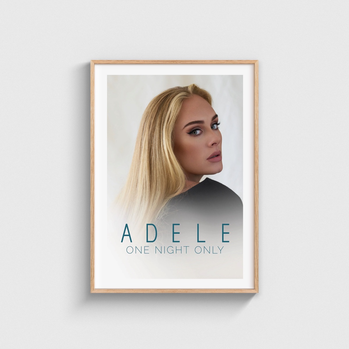 Adele One Night Only film posteri, ahşap çerçeveli tablo