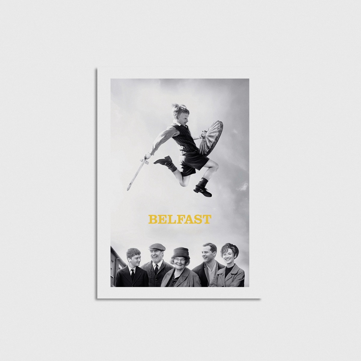 Belfast film posteri, çerçevesiz poster