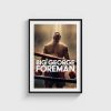 Big George Foreman film posteri, siyah çerçeveli tablo