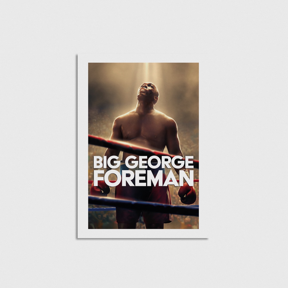 Big George Foreman film posteri, çerçevesiz poster