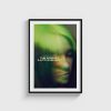 Billie Eilish The World's a Little Blurry film posteri, siyah çerçeveli tablo