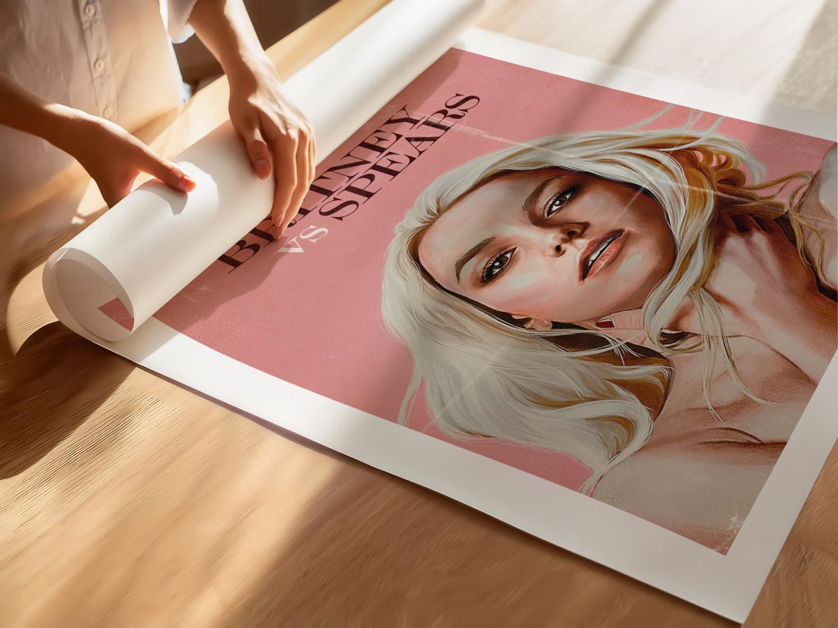 Britney vs Spears (2021) Film Posteri, rulo yapılmış çerçevesiz poster