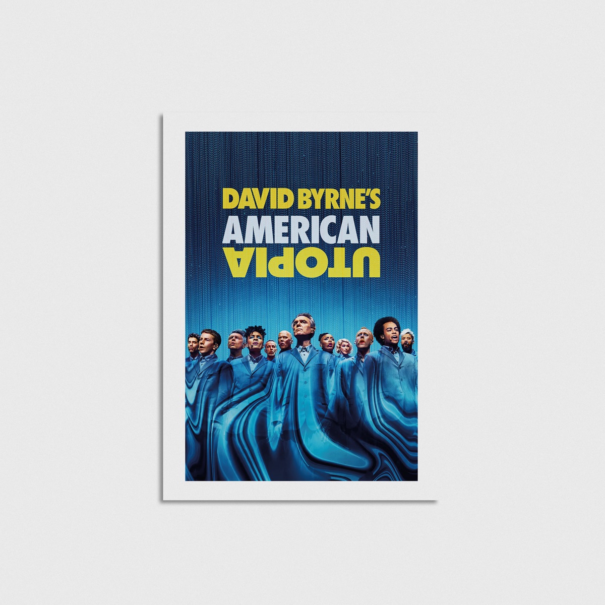 David Byrne's American Utopia film posteri, çerçevesiz poster