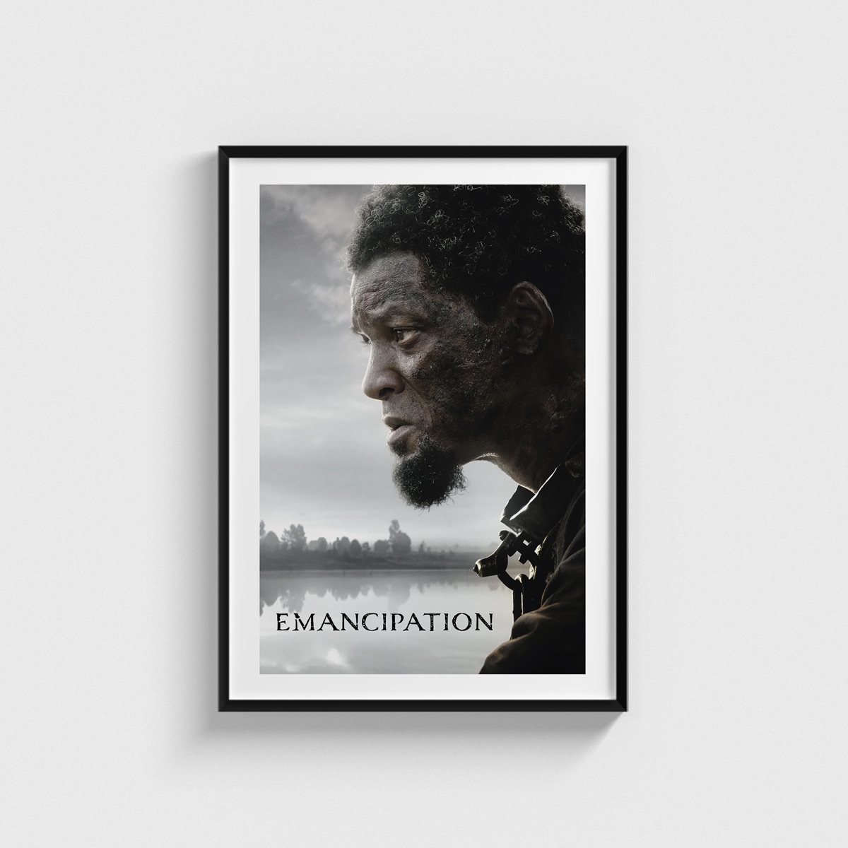 Emancipation film posteri, siyah çerçeveli tablo