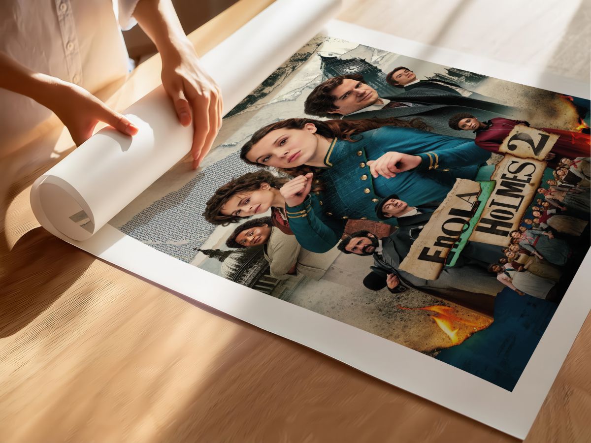 Enola Holmes 2 (2022) Film Posteri, rulo yapılmış çerçevesiz poster