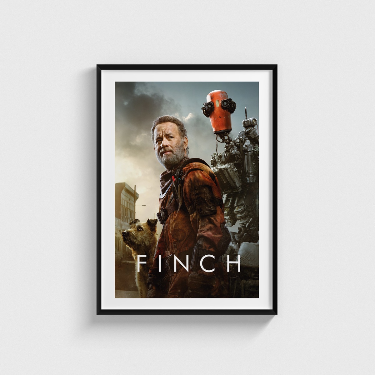 Finch film posteri, siyah çerçeveli tablo