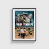 Frank and Penelope film posteri, siyah çerçeveli tablo