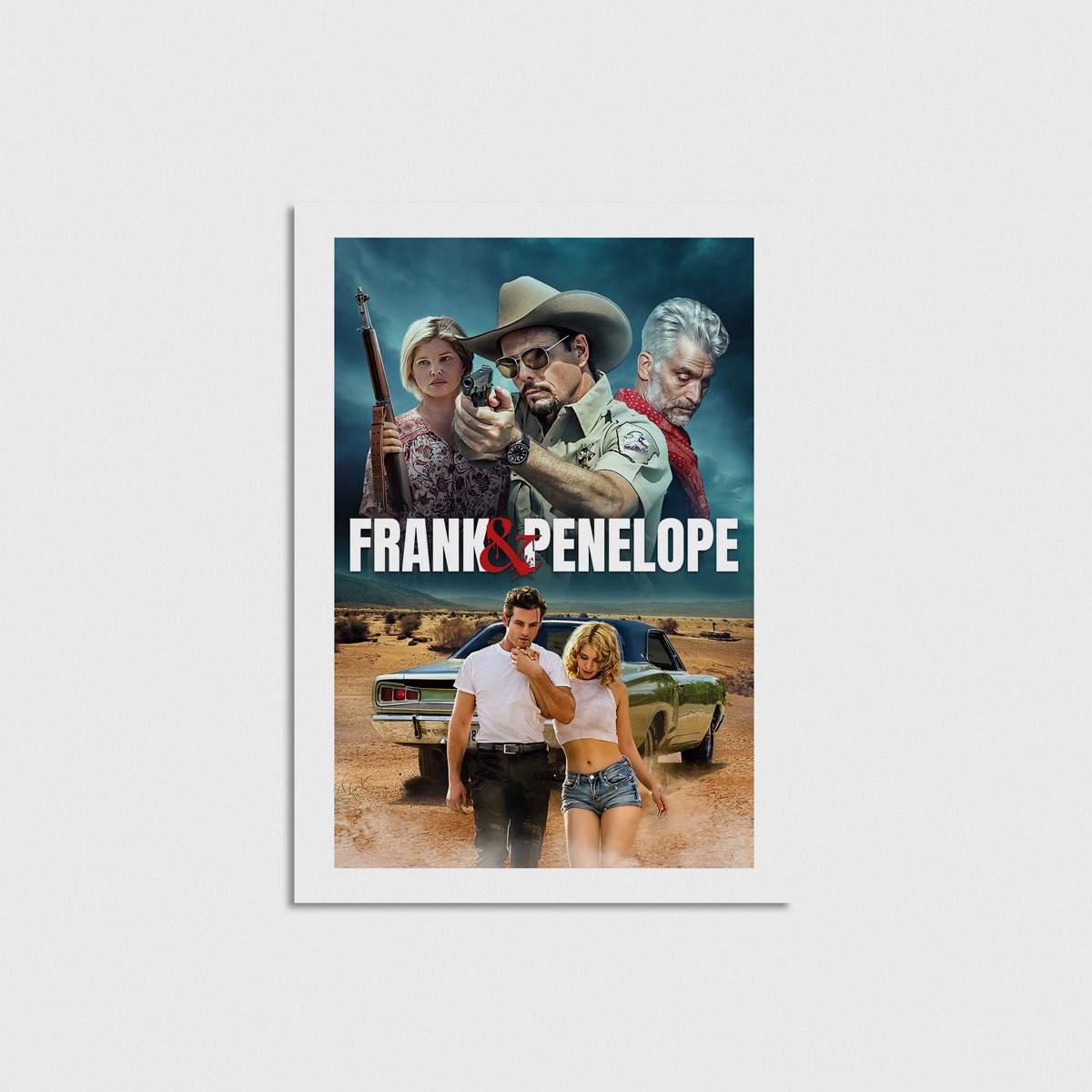 Frank and Penelope film posteri, çerçevesiz poster