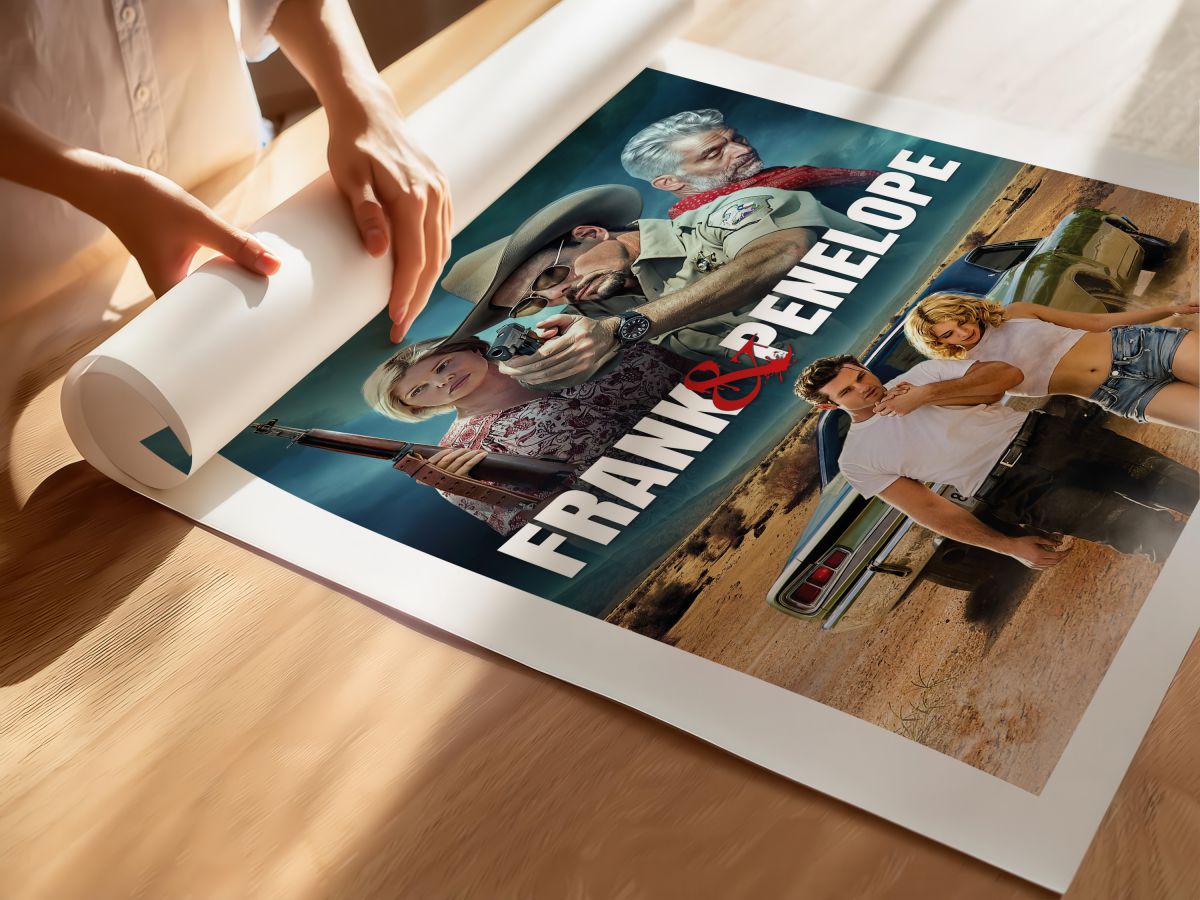 Frank and Penelope (2022) Film Posteri, rulo yapılmış çerçevesiz poster