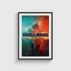 Godzilla vs. Kong film posteri, siyah çerçeveli tablo
