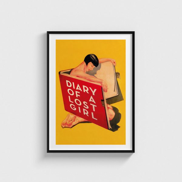 Diary of a Lost Girl film posteri, siyah çerçeveli tablo
