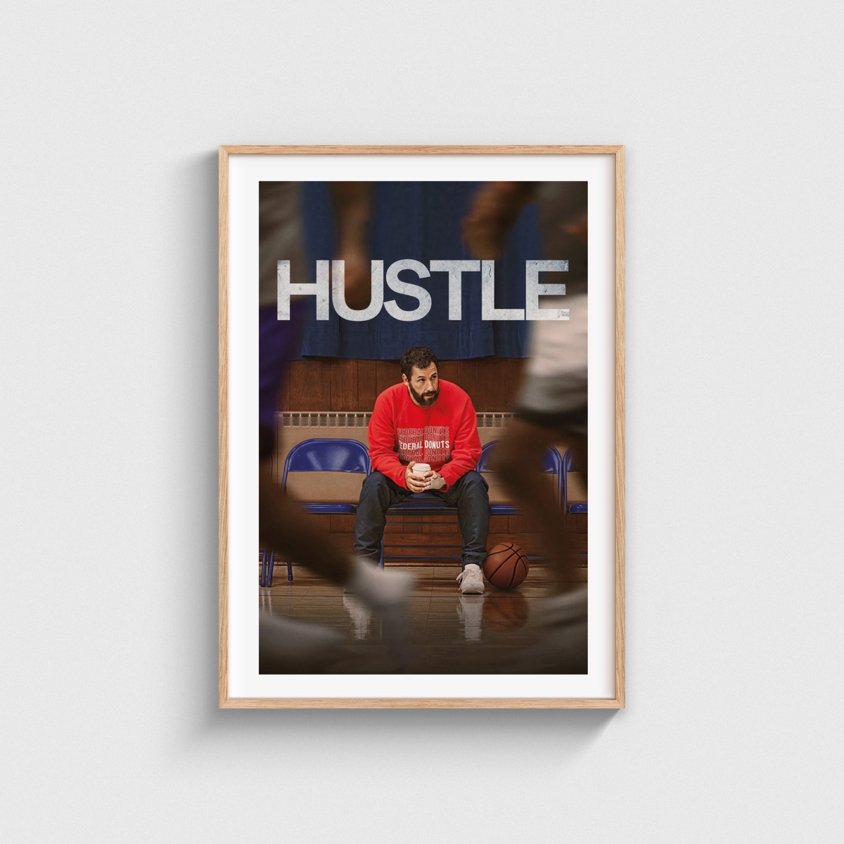 Hustle film posteri, ahşap çerçeveli tablo