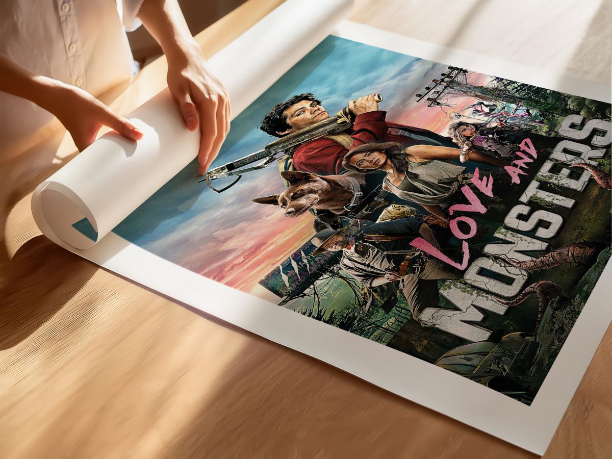 Love and Monsters (2020) Film Posteri, rulo yapılmış çerçevesiz poster