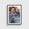 Love in the Forecast film posteri, siyah çerçeveli tablo