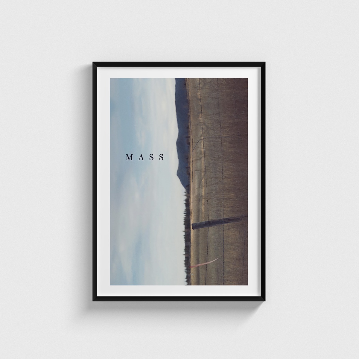 Mass film posteri, siyah çerçeveli tablo