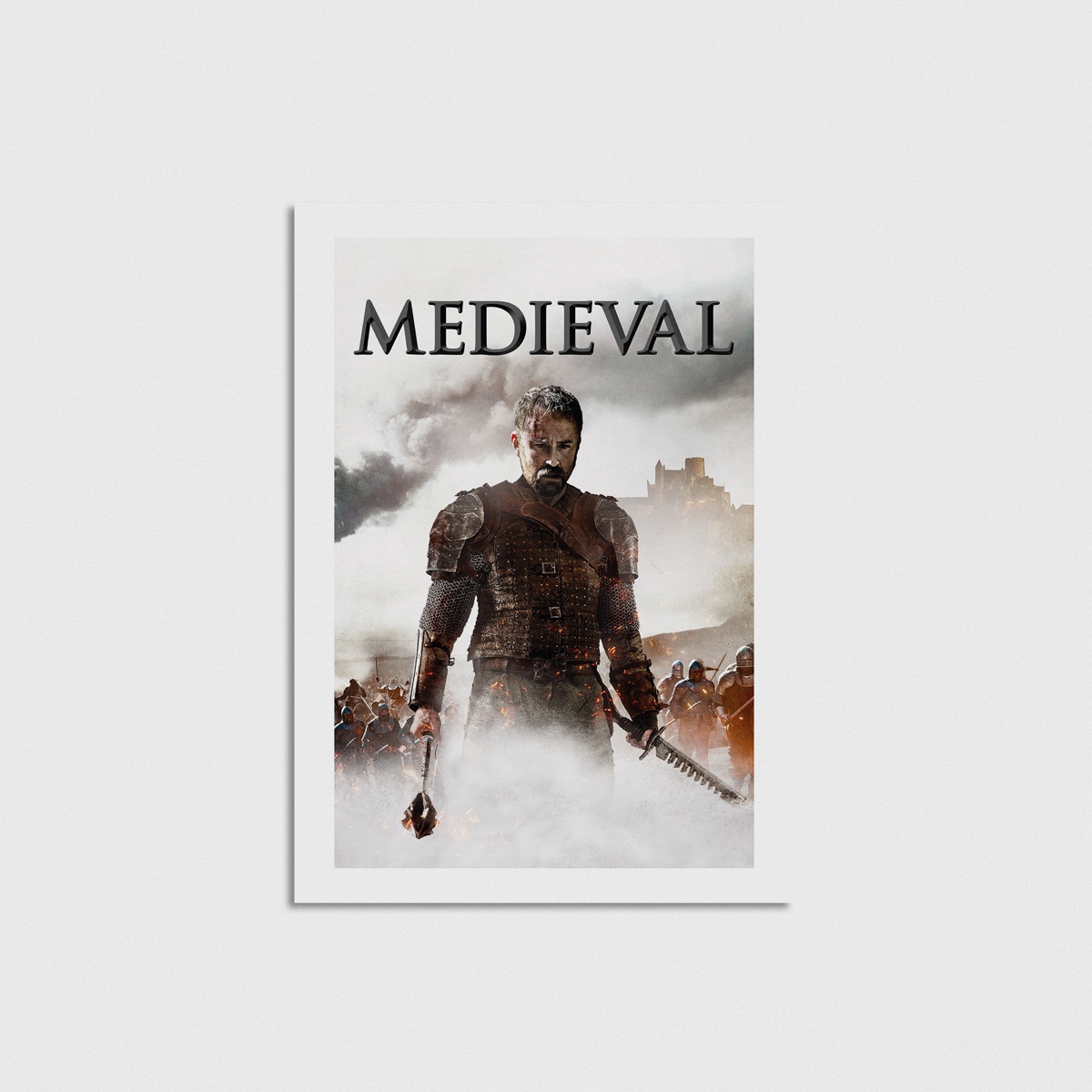 Medieval film posteri, çerçevesiz poster