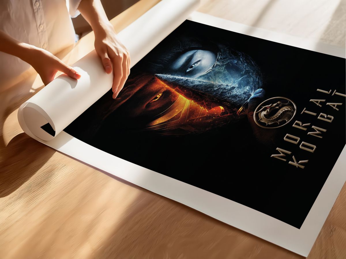Mortal Kombat (2021) Film Posteri, rulo yapılmış çerçevesiz poster