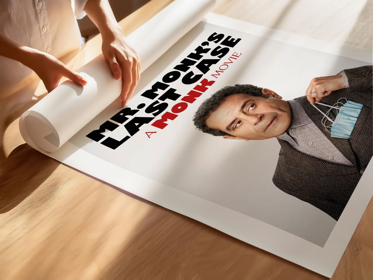 Mr. Monk’s Last Case: A Monk Movie (2023) Film Posteri, rulo yapılmış çerçevesiz poster