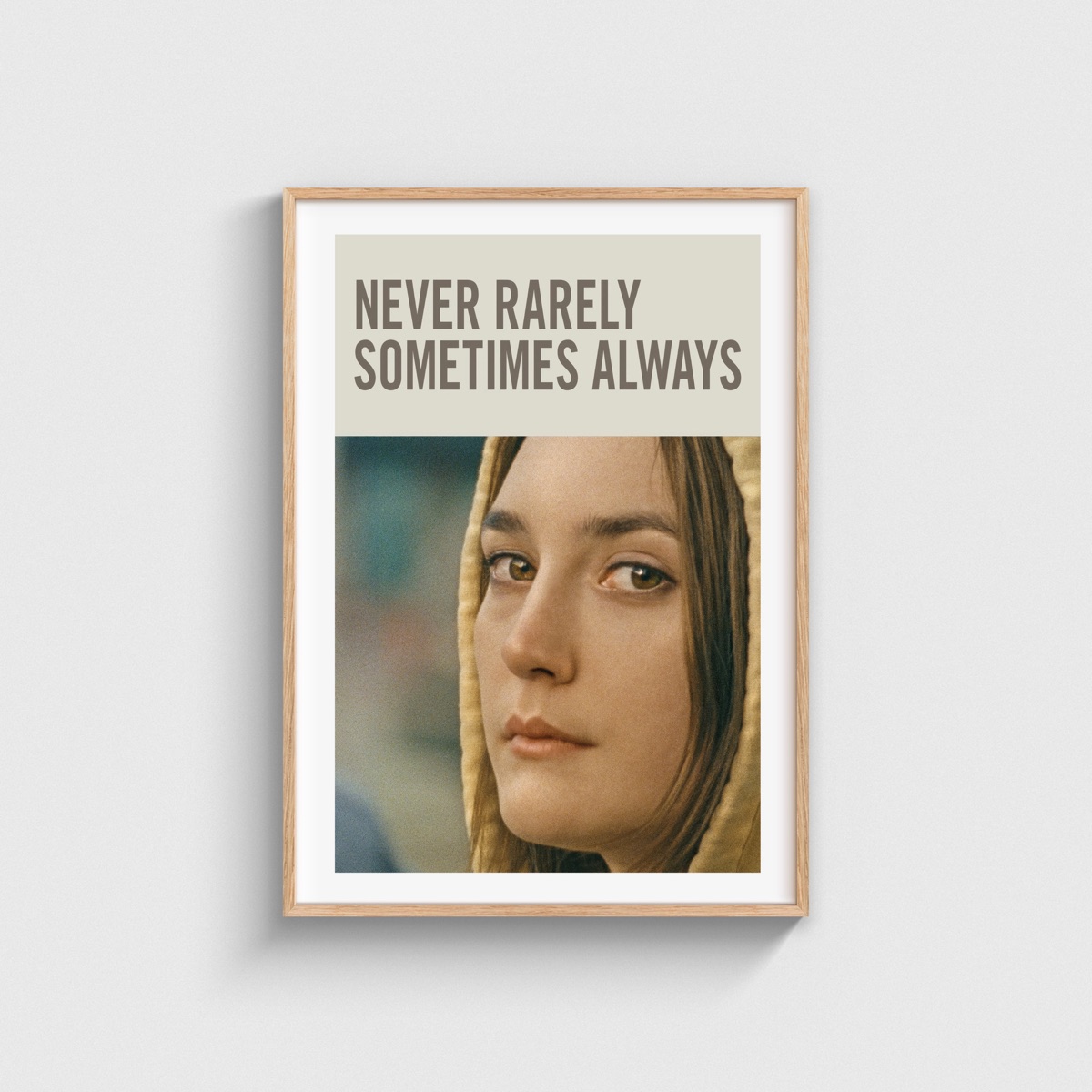 Never Rarely Sometimes Always film posteri, ahşap çerçeveli tablo