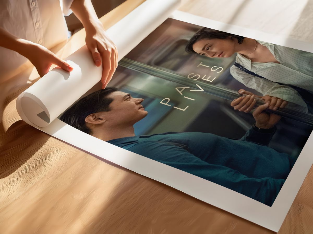 Past Lives (2023) Film Posteri, rulo yapılmış çerçevesiz poster