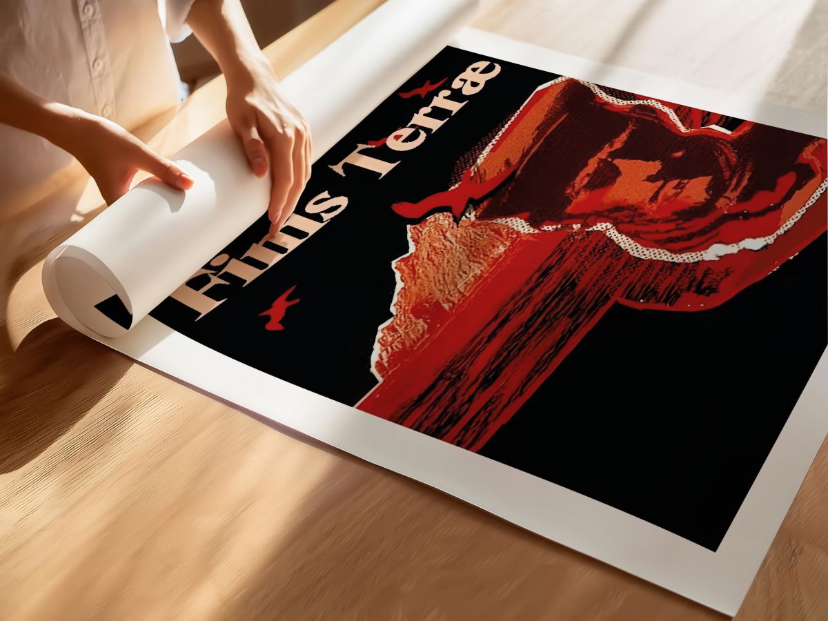 Finis Terræ (1929) Film Posteri, rulo yapılmış çerçevesiz poster