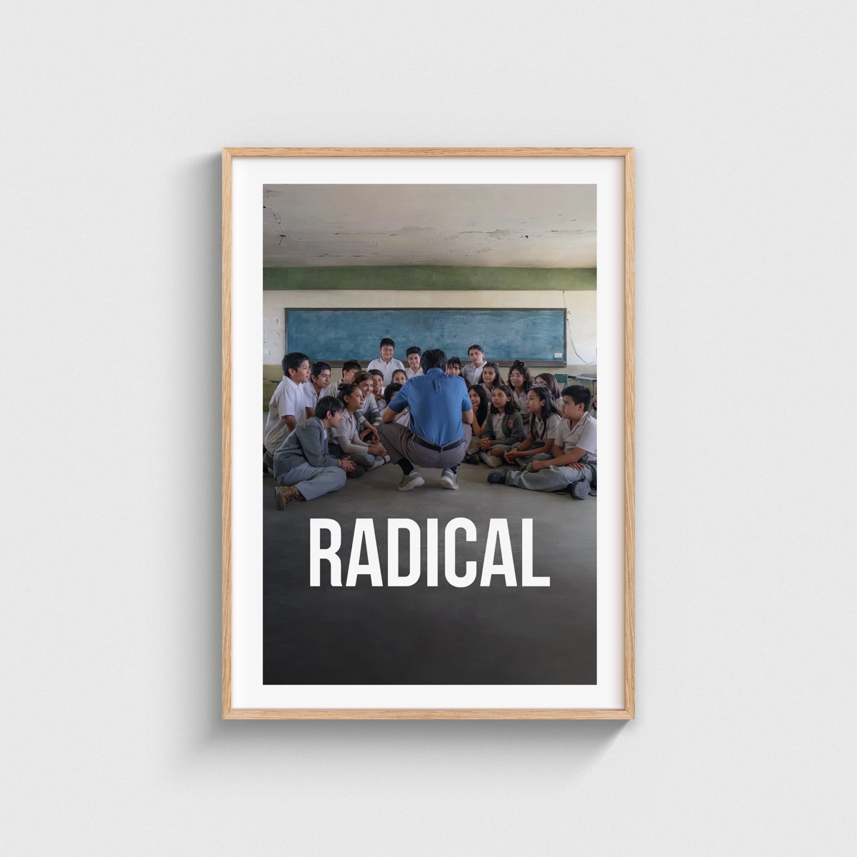 Radical film posteri, ahşap çerçeveli tablo