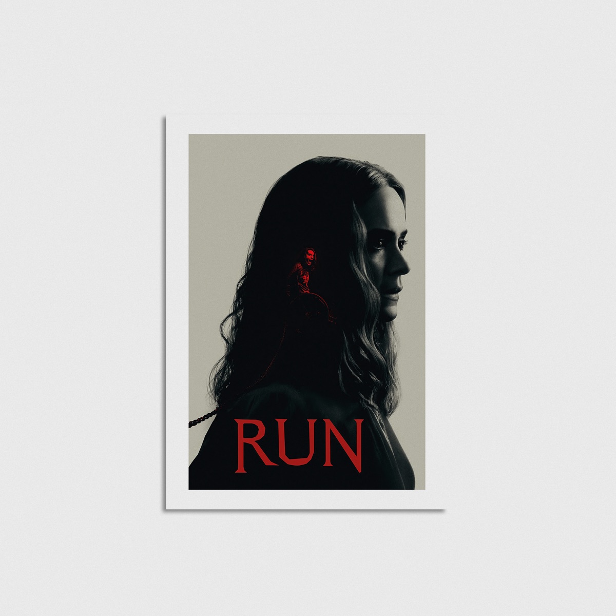 Run film posteri, çerçevesiz poster
