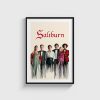 Saltburn film posteri, siyah çerçeveli tablo