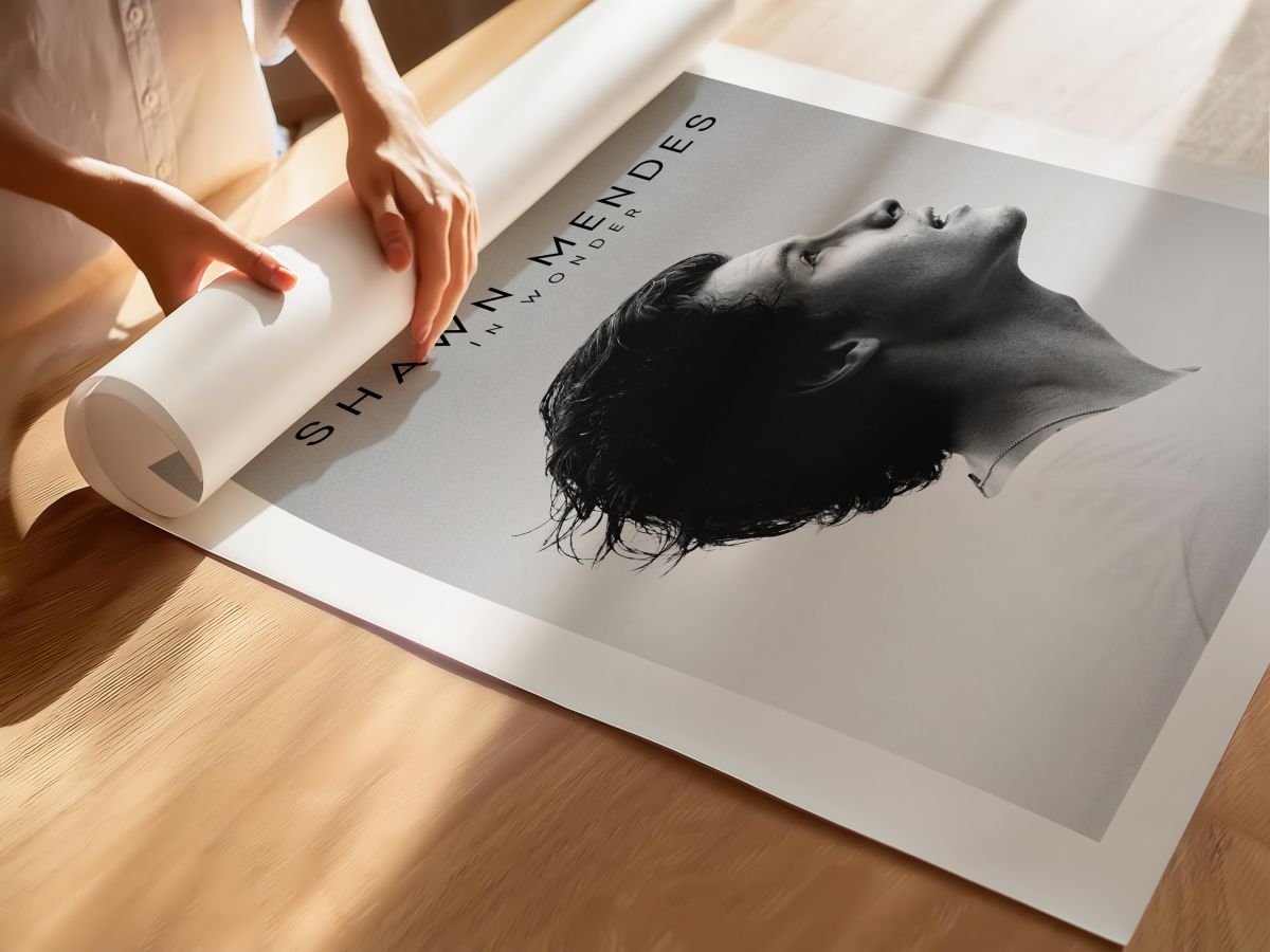 Shawn Mendes: In Wonder (2020) Film Posteri, rulo yapılmış çerçevesiz poster