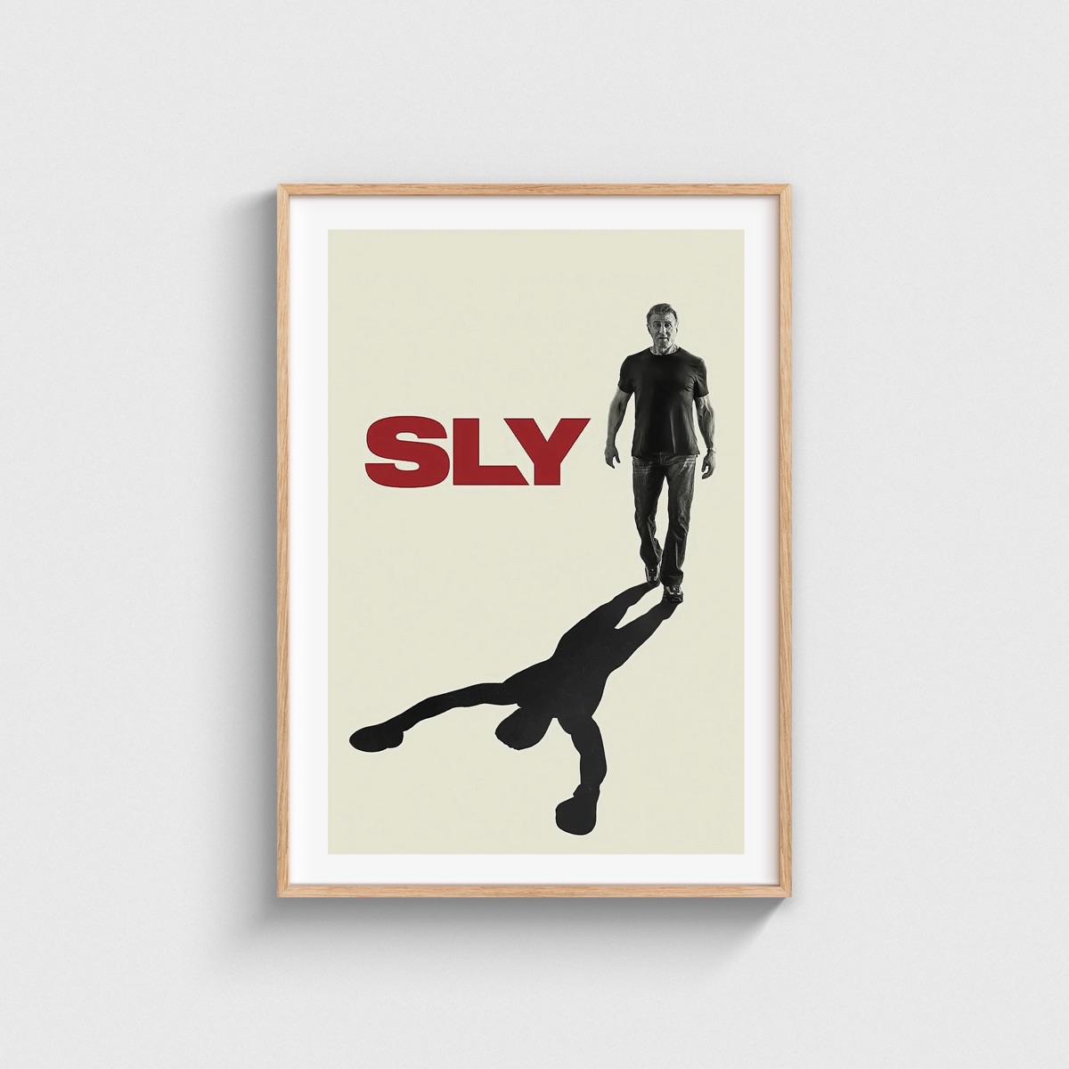 Sly film posteri, ahşap çerçeveli tablo