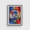 Sonic the Hedgehog 2 film posteri, siyah çerçeveli tablo