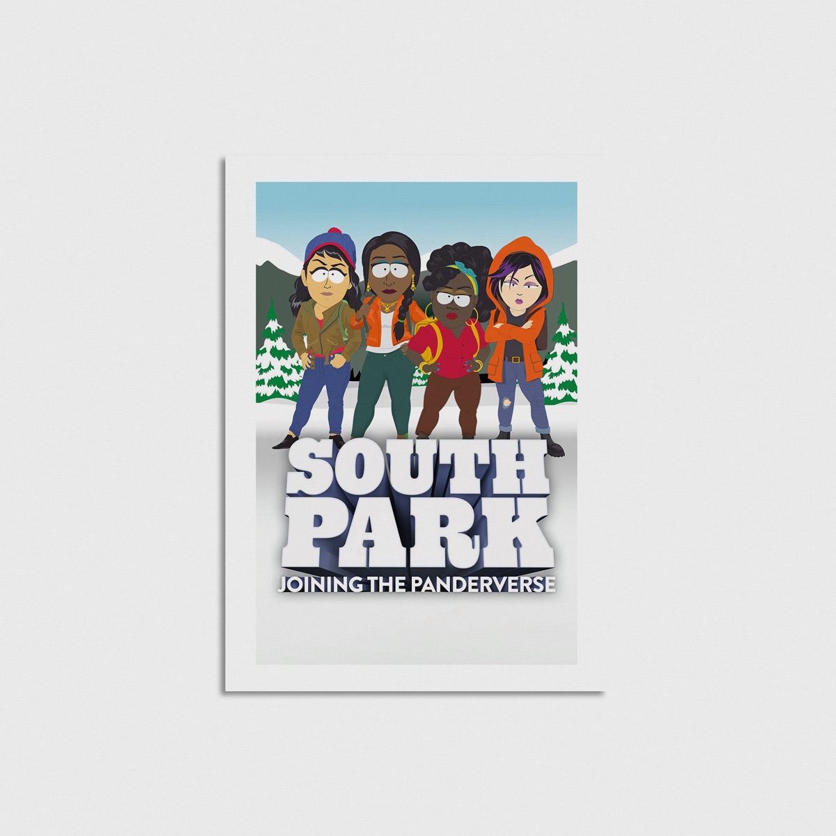 South Park Joining the Panderverse film posteri, çerçevesiz poster